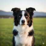 Border Collie filhote inteligente olhando para a câmera, Border Collie energia